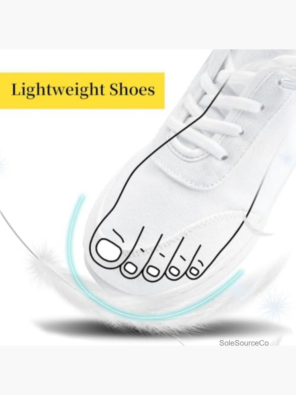 Women's Slip On Running Sneakers Mesh Breathable Lightweight Non Slip - Picture 5 of 6